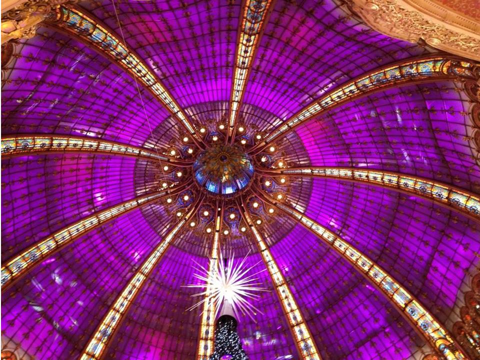 The famous Dome of Galeries Lafayette celebrates its 100th anniversary